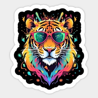 cool tiger Sticker